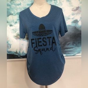 Bhome‎ maternity shirt size L , blue color